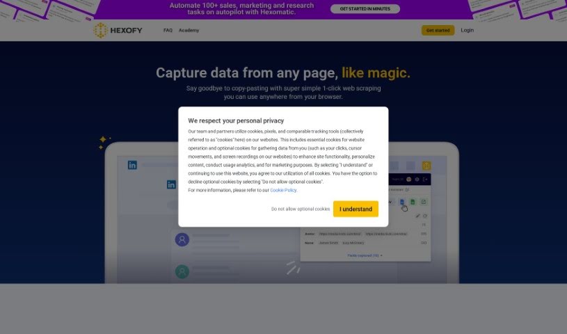 Screenshot of Hexofy