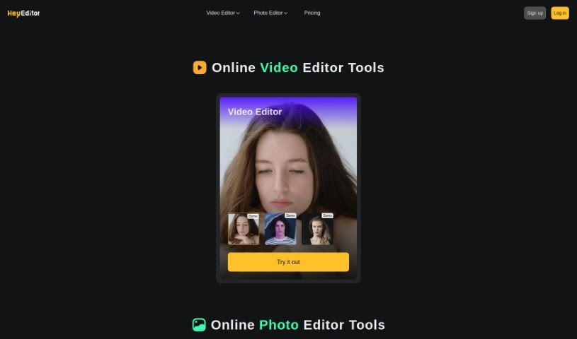 Screenshot of HeyEditor