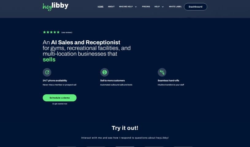 Screenshot of HeyLibby AI