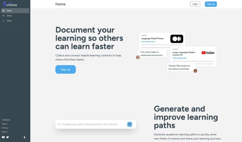 Screenshot of HeyOctopus