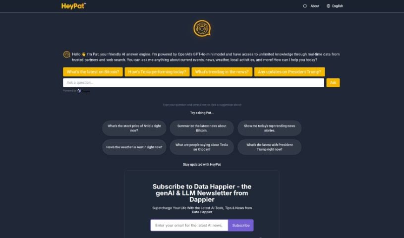 Screenshot of Heypat.ai