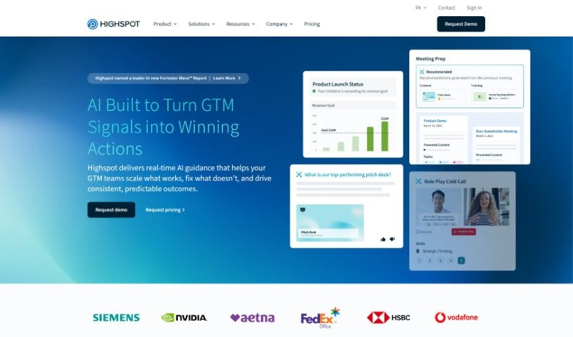 Screenshot of Highspot