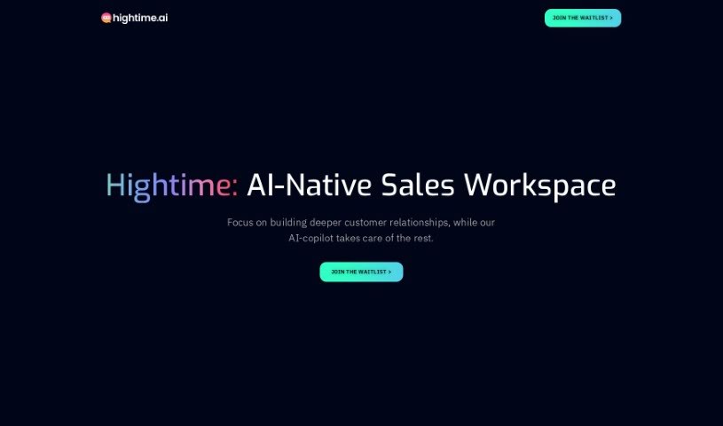 Screenshot of Hightime AI