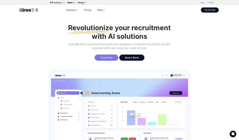 Screenshot of Hiree365