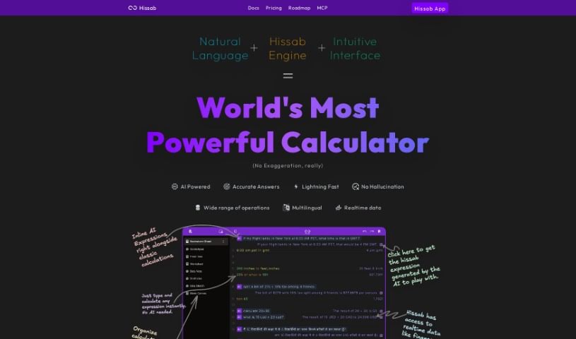 Screenshot of Hissab