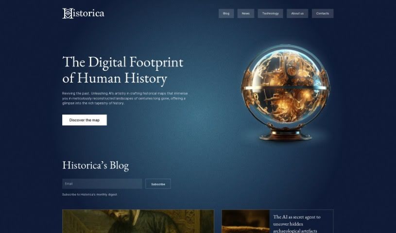 Screenshot of Historica