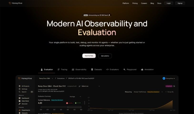 Screenshot of HoneyHive