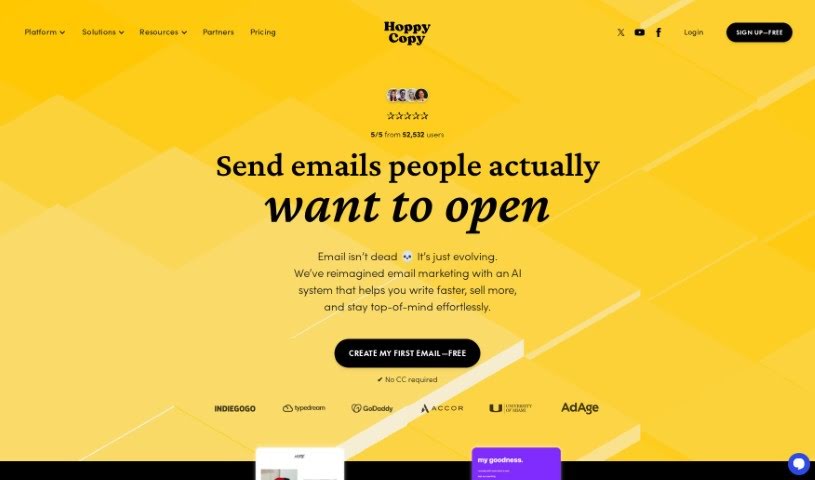 Screenshot of Hoppy Copy