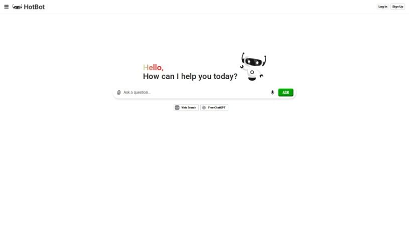 Screenshot of HotBot