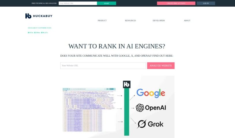 Screenshot of Huckabuy Texo