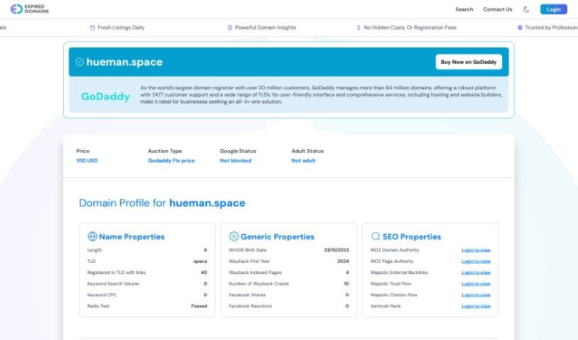 Screenshot of HueMan