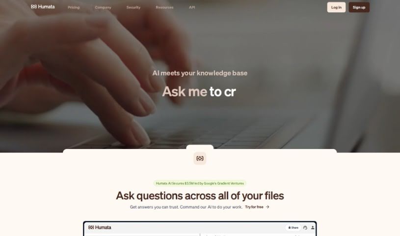 Screenshot of Humata