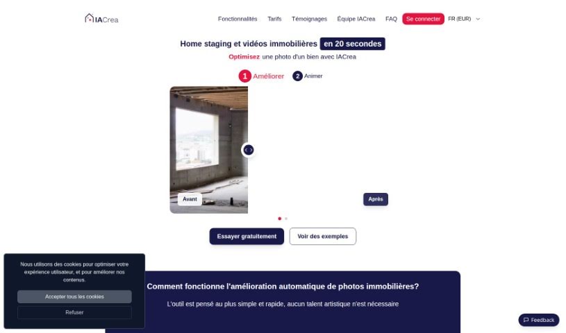Screenshot of IACrea