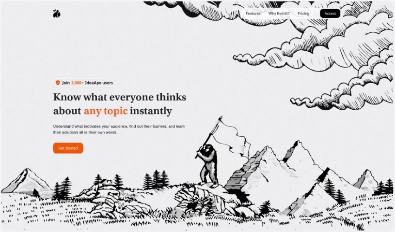 Screenshot of IdeaApe