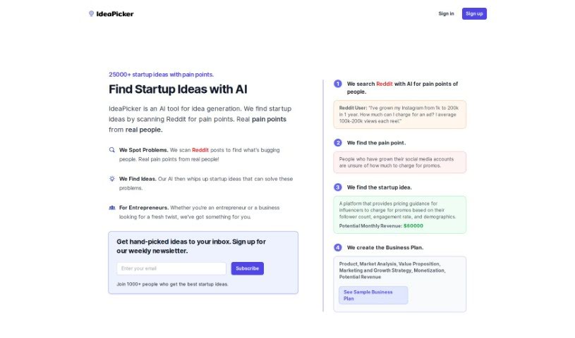 Screenshot of Ideapicker