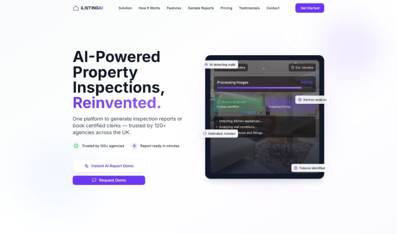 Screenshot of iListing AI