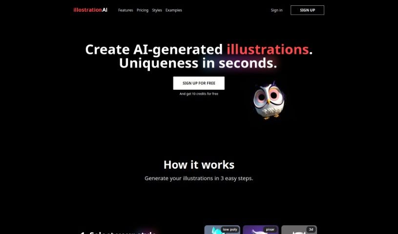 Screenshot of Illostrationai