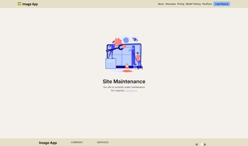 Screenshot of Image App