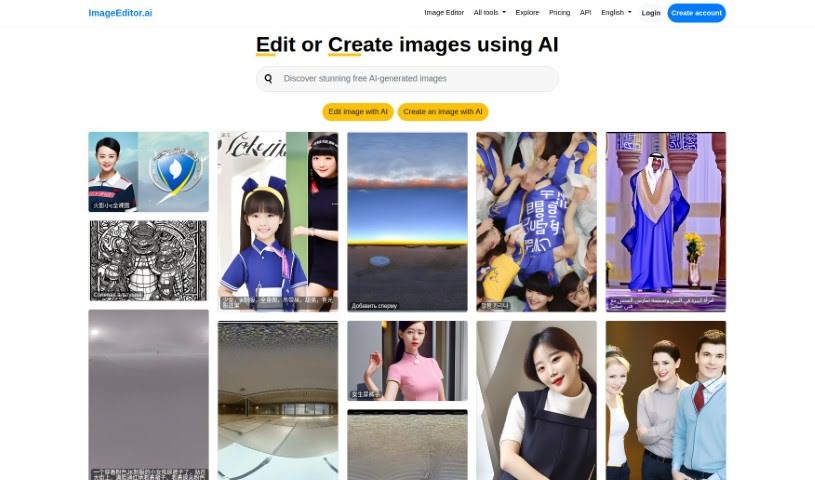 Screenshot of Image Editor Ai