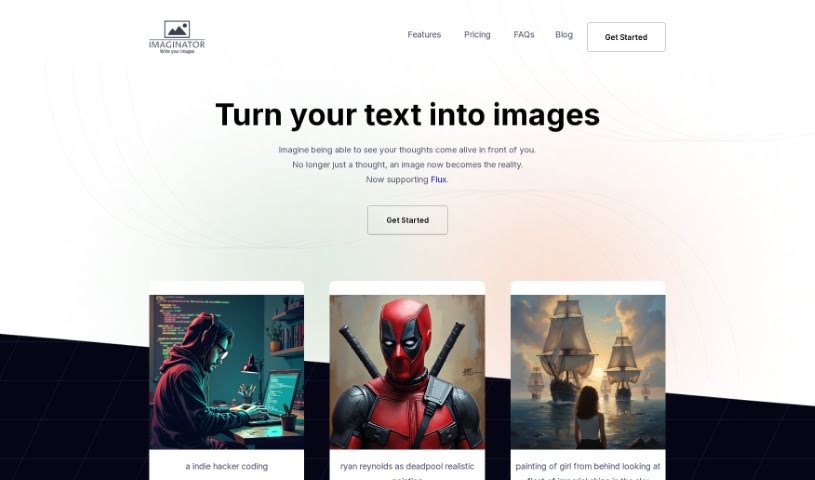 Screenshot of Imaginator