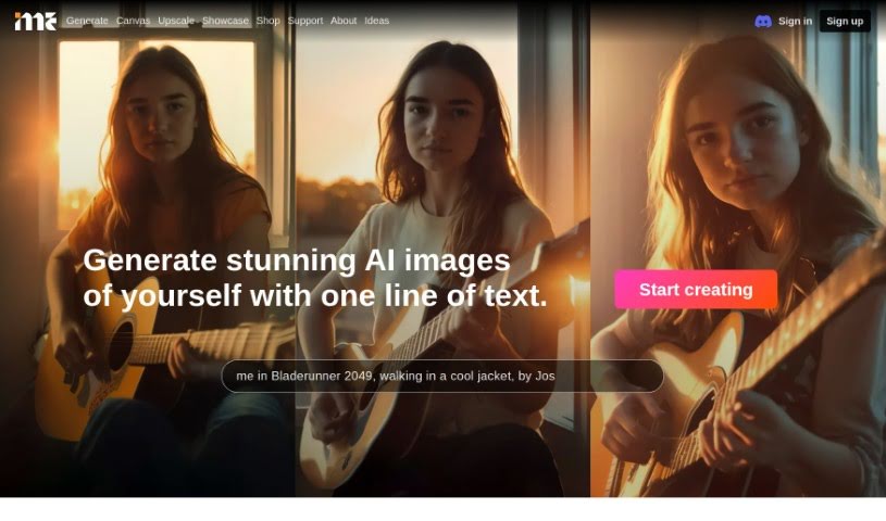 Screenshot of ImagineMe