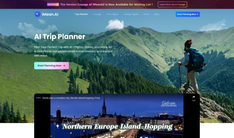 Screenshot of iMean AI