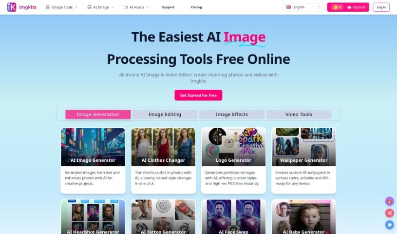 Screenshot of Imgkits