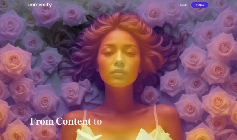 Screenshot of Immersity AI