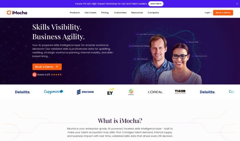 Screenshot of iMocha