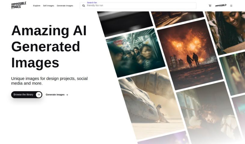 Screenshot of Impossible Images