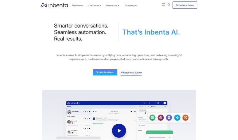 Screenshot of Inbenta