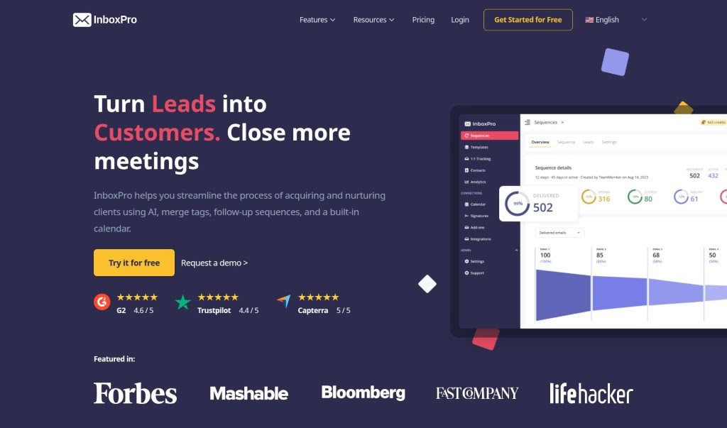Screenshot of InboxPro