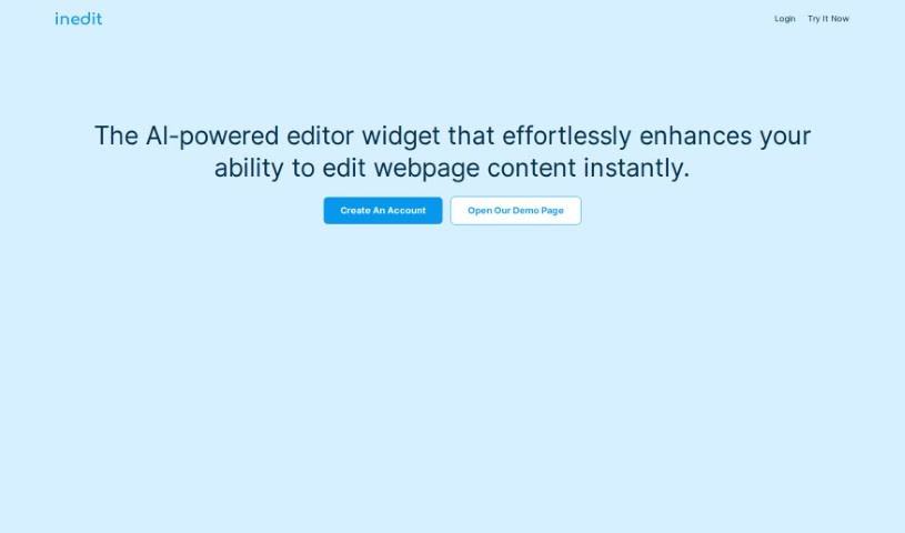 Screenshot of Inedit