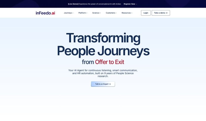 Screenshot of inFeedo