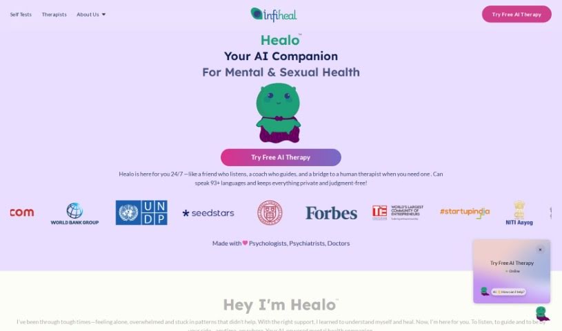 Screenshot of InfiHeal