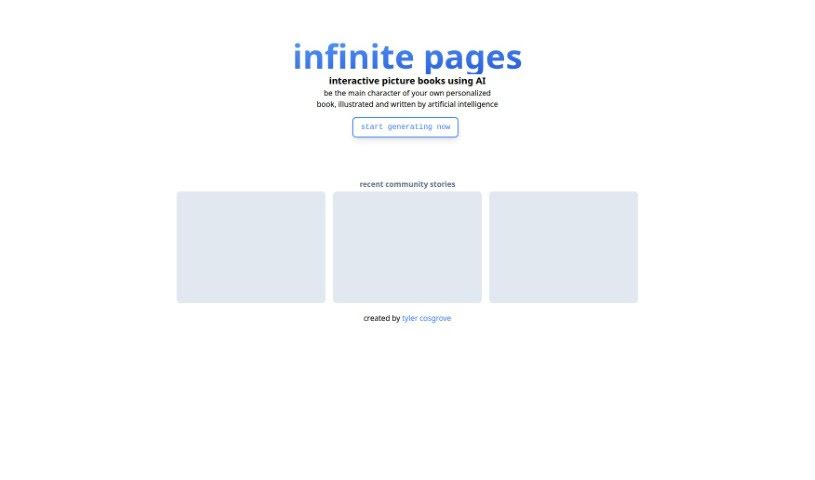Screenshot of Infinite Pages