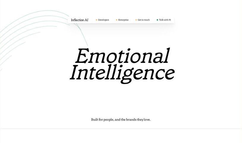 Screenshot of Inflection AI