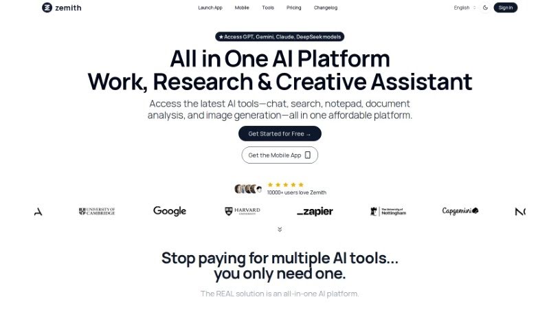 Screenshot of InfoBaseAI