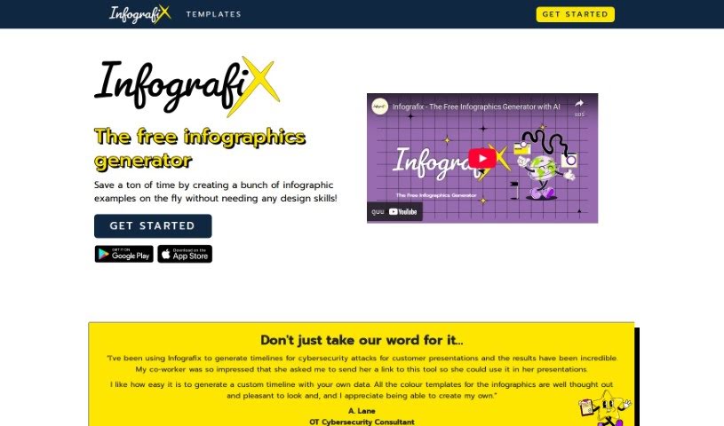 Screenshot of Infografix