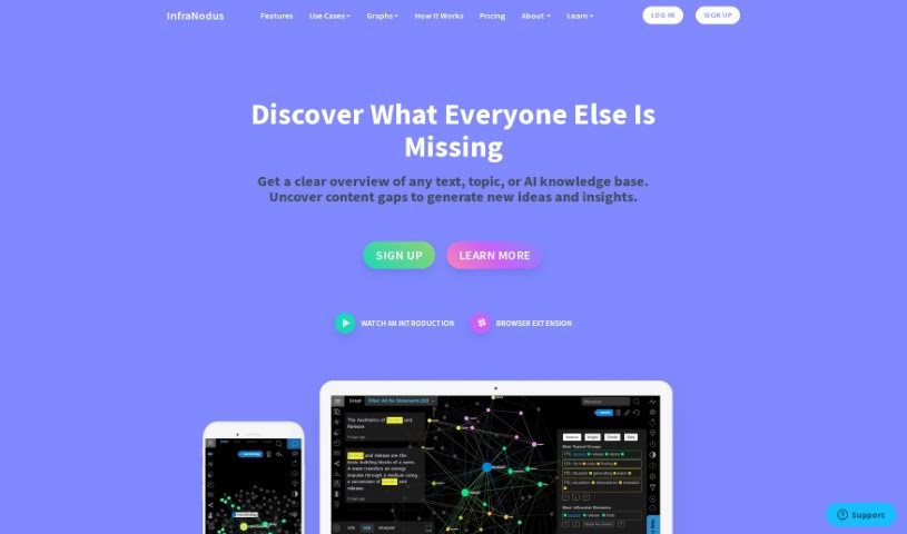 Screenshot of InfraNodus