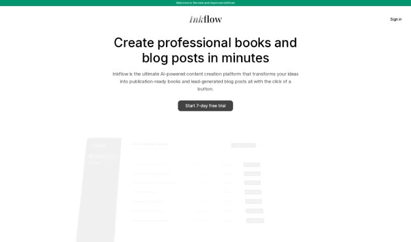 Screenshot of Inkflow