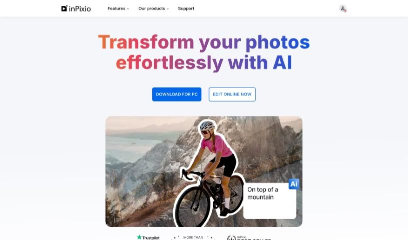 Screenshot of InPixio
