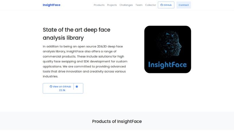 Screenshot of InsightFace AI