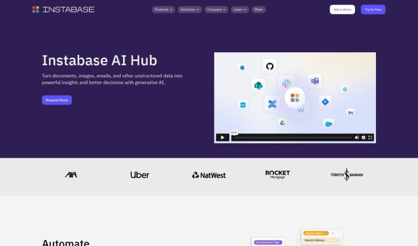 Screenshot of Instabase Ai-Hub
