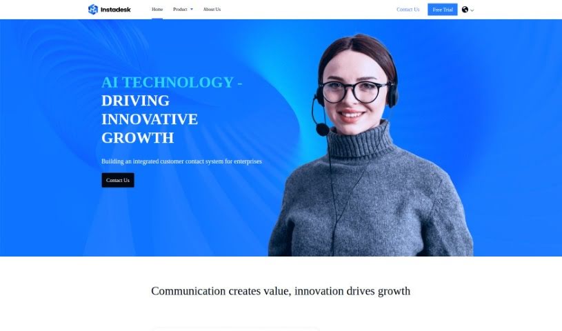 Screenshot of Instadesk