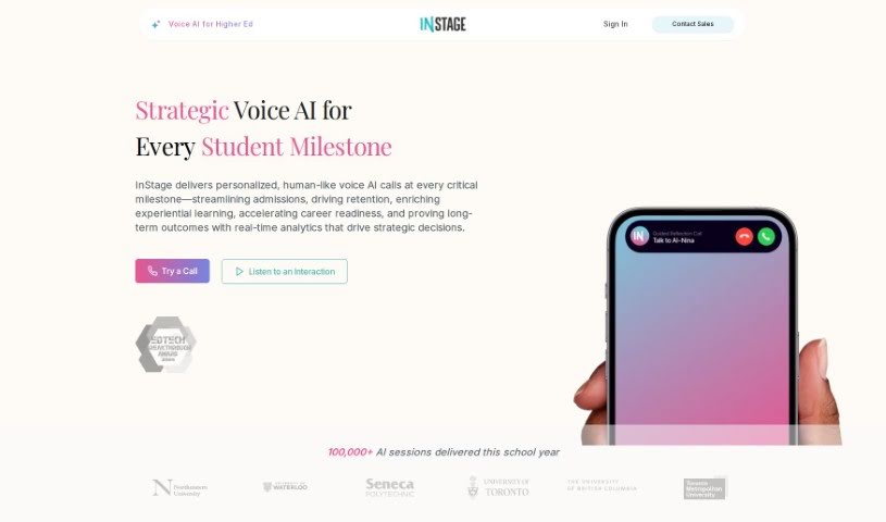Screenshot of Instage