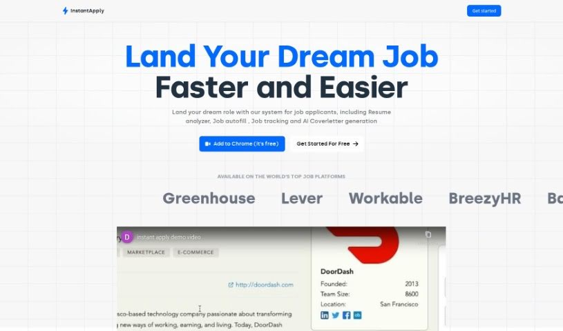 Screenshot of Instantapply