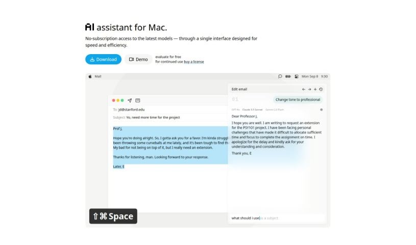 Screenshot of IntelliBar