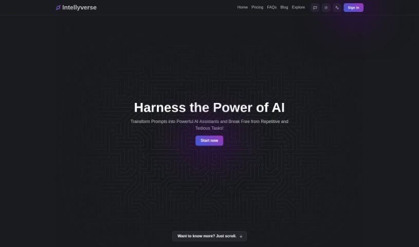 Screenshot of Intellyverse