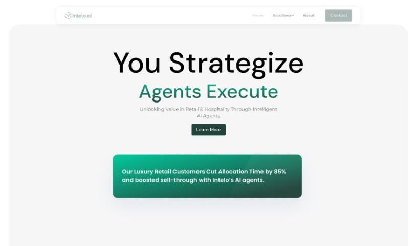 Screenshot of Intelo